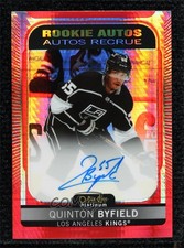 2021-22 O-Pee-Chee Platinum Red Prism /60 Quinton Byfield #R-QB Rookie Auto RC