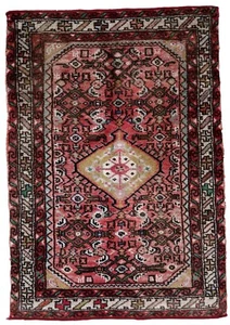 Tapis Vintage Hama dan en Laine, Années 1970, Design Médaillon - Picture 1 of 12