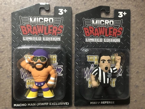 Major Wrestling Figure Podcast MOC CRATE MICRO BRAWLERS Macho Man/Referee!! Cover