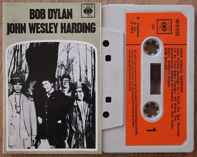 BOB DYLAN - JOHN WESLEY HARDING (CBS 4063252) 1972 UK CASSETTE TAPE FOLK ROCK - Image 1 of 3