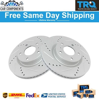 Juego de rotores de freno delanteros TRQ nuevos para Infiniti G35 Nissan 350Z 2003-2005 Foto 1 de 4