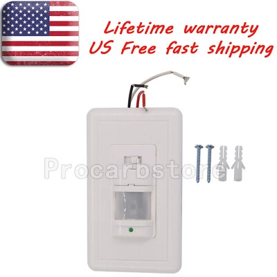 PROCARBSTORE US Automatic PIR Occupancy Motion Sensor Light Switch Auto On/Off Infrared