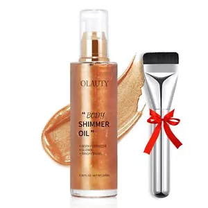 Body Shimmer Oil Bronze Liquid Illuminator Body Glitter Luminizer Glow Bronzi... - Picture 1 of 8