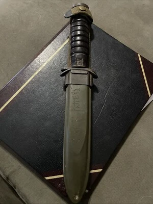 Cuchillo Utica WW2 US M3 hoja marcada y nombrada Foto 1 de 4