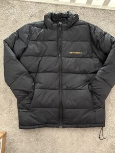Oakley Puffer Jacket Black Skull Large - Picture 1 of 6
