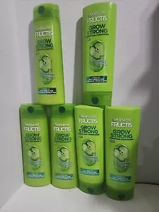 6 Garnier Fructis GROW STRONG Fortifying 3 Shampoo and 3Conditioner 12.5oz/12 oz - Picture 1 of 6