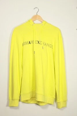 Armani Exchange Pullover Hoodie Lemon Tonic Size Medium NWT  - Image 1 of 4