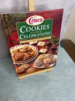 Vintage 1995 Crisco Cookies for a year of celebrations cookbook holidays HC - Image 1 of 4