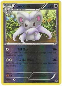 Pokemon Cinccino Blanco y Negro Holograma Inverso Raro 89/114 LP - Imagen 1 de 2