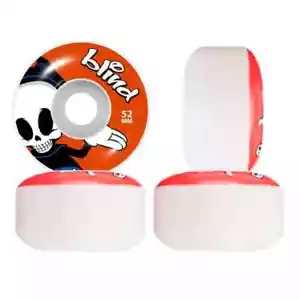 Blind Skates Reaper Character Skateboard Wheels 52mm 99A White/Red (Set of 4) - Picture 1 of 3