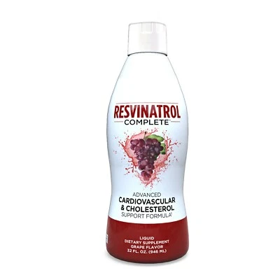 Resvinatrol Completo 32oz Resveratrol Líquido, Salud del Corazón y Apoyo al Colesterol Foto 1 de 4