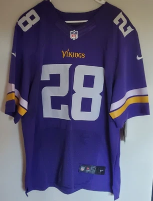 Camiseta deportiva auténtica de Adrian Peterson On Field de colección de los Minnesota Vikings 48 Foto 1 de 4