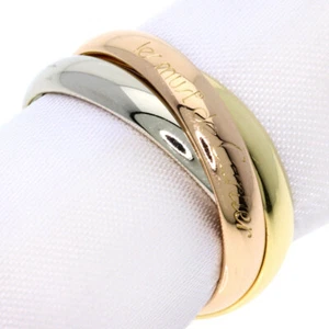 CARTIER Ring Trinity #52 K18 Yellow Gold K18 White Gold - Picture 1 of 6