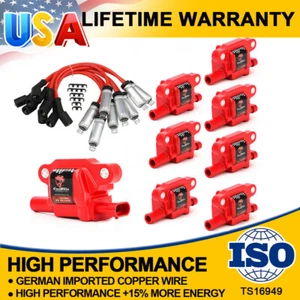 8 Ignition Bobina Pack&Wire For 2007-UP Chevy GMC 4.8 5.3 6.0 8.1L 1261142 D510C - Picture 1 of 12