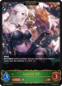 Ancient Elf Evolved Foil - BP01-003EN - NM - Shadowverse Evolve - Picture 1 of 1
