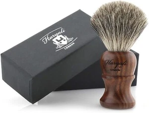 100% Pure Badger Hair Shaving Brush for Men - Wooden Handle Brush Made in UK - Picture 1 of 6