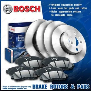 Full Set Front + Rear Bosch Disc Rotors Brake Pads for Mercedes-Benz B180 245 - Picture 1 of 2