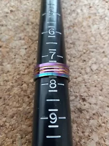 STAINLESS STEEL FASHION RING SIZE 7.5 (31) - Picture 1 of 4