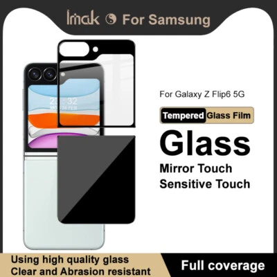 Película de cobertura completa de vidrio templado imak para Samsung Galaxy Z Flip6 (juego trasero) Foto 1 de 4