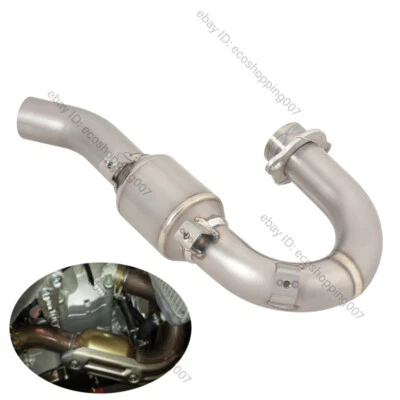 Tubo de escape delantero deslizable para Yamaha WR450F 2007-2015 YZ450F 2007-2009 Foto 1 de 4