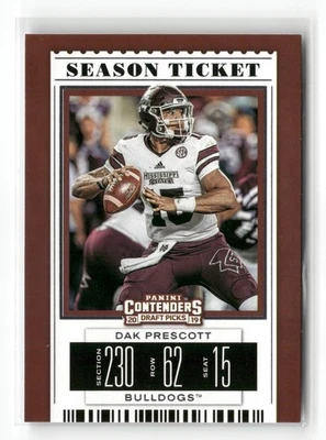 2019 Panini Contenders Draft Picks Collegiate #25 Dak Prescott - Image 1 of 2