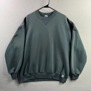 Vintage Russell Athletic Sweatshirt Mens XL Forest Green Crewnec 90s Made in USA - Picture 1 of 9