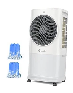 Portable Evaporative Air Cooler, 3-IN-1 Air Cooler Cooling Fan with Remote - Picture 1 of 7
