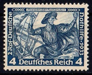 Deutsches Reich, Mi. Nr. 500 B Wagner fliegender Hollände MNH postfrisch Luxus! - Bild 1 von 1