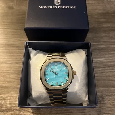 Reloj Montres Prestige para Hombre Dorado 42mm MPW-0305 - Elegante Reloj de Vestir Clásico Foto 1 de 2