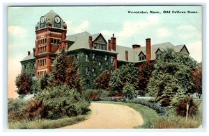1911 Odd Fellows Home Worcester MA, Massachusetts frühe Postkarte - Bild 1 von 2