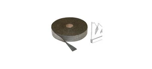 CRL 720 1/16" Tuff-Pak Cork and Rubber Glass Setting Tape Black - 100 Foot Roll - Picture 1 of 3