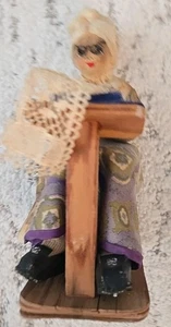 Vintage Swedish Charlotte Weibull Sweden Doll Lace Maker  - Picture 1 of 8
