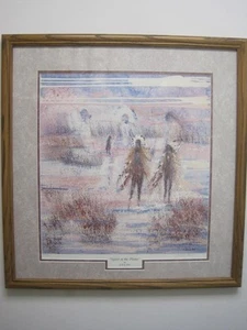 SPIRIT OF THE PLAINS JOANNE VOGEL INDIANER GERAHMT SIGNIERT DRUCK KUNST 717/900 - Bild 1 von 17