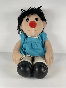 Sofá grande cómodo Molly muñeca peluche juguete suave 17" vestido azul de colección hilo pelo - Imagen 1 de 12