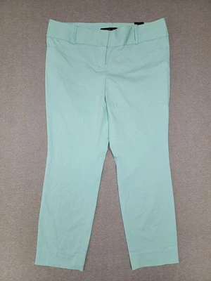 NUEVO CON ETIQUETAS ~ THE LIMITED ~ Pantalones chinos elásticos ideales al tobillo verdes para mujer 14 (punto) $69.95 Foto 1 de 4