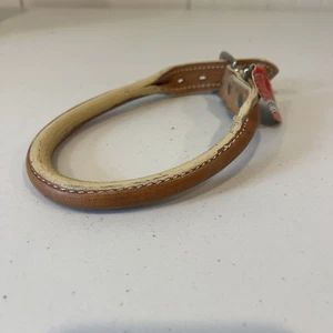 Delta Products Sternco NOS Collare per cani laminato in pelle marrone chiaro 19” Giappone n. 241 HA9 - Foto 1 di 8
