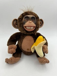 JUST FOR LAUGHS 12 Zoll Lachender Affe Stofftier Affe Puppe mit Banane Plüsch - Bild 1 von 12
