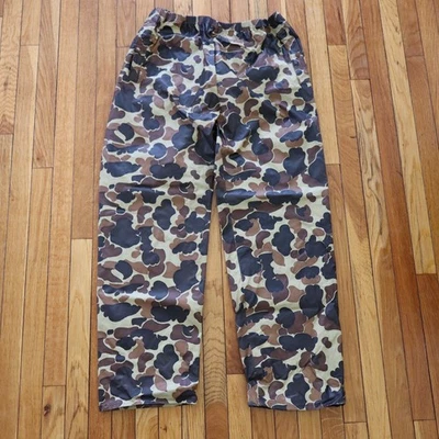 Pantalones Camuflados De Colección Años 70 Columbia Impermeables PVC Pato Para Hombre XL 38 40 Marrón Piel de Rana Foto 1 de 4