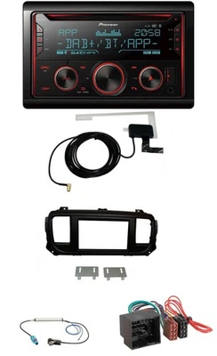 Pioneer 2DIN MP3 DAB USB CD Bluetooth Autoradio für Citroen Jumpy Spacetourer ab - Bild 1 von 4