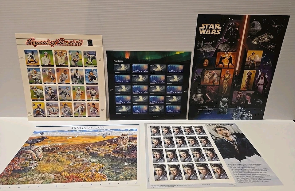 US Mint Sheets Lot - Scott #'s 3408, 3802, 4204, 4143, 4197 - Sheets all MNH - Image 1 of 4