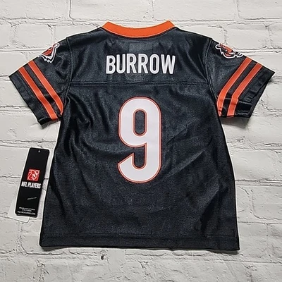 Camisa Jersey Infantil 2T NFL Apparel Cincinnati Bengals Joe Burrow #9 Nova - Imagem 1 de 4