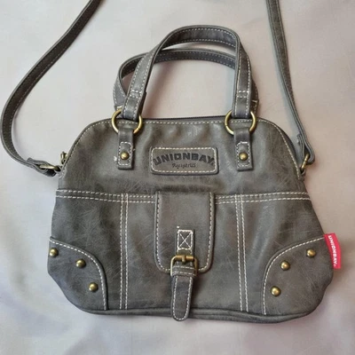 Unionbay Purse Womens Small Mini Satchel Crossbody Bag Faux Leather Brass Zip - Image 1 of 4