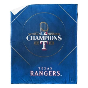 MLB 2023 WSC Glory Rangers Silk Touch Sherpa Throw - Picture 1 of 6