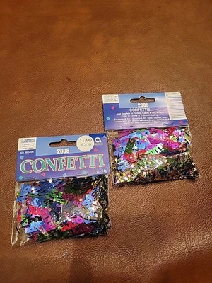 Confetti 2005 paquete de 2 paquetes sin abrir nuevo  Foto 1 de 3