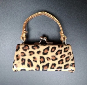 Mini Purse By Tic.Tok, Leopard Print , 3.75". Holds Lipstick, Change, Keys, Etc. - Picture 1 of 6