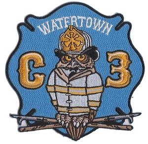 Watertown, MA Chief 3 Owl Fire Patch -- NEW - Picture 1 of 1