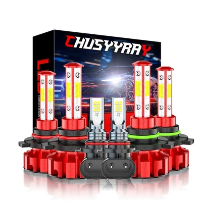 Kit de 6 bombillas LED altas/bajas + antiniebla para Toyota Sienna 6000K 2006-2009 Foto 1 de 4