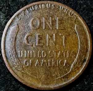 1920 P Lincoln Wheat Cent 1C ~ Improper Alloy Mix ~ Woodgrain ~ Woody Mint Error - Picture 1 of 2