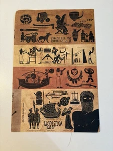 Vtg 1977 National Geographic Insert Greek Roman Times Hyman Sewall - Picture 1 of 5