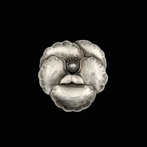 Georg Jensen. Art Nouveau Sterling Silver Brooch #113. - Picture 1 of 3